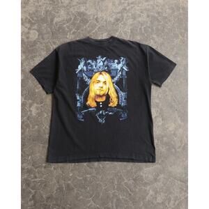 Vintage 1990s Kurt Cobain Nirvana Memorial Angel Black Archive Tee